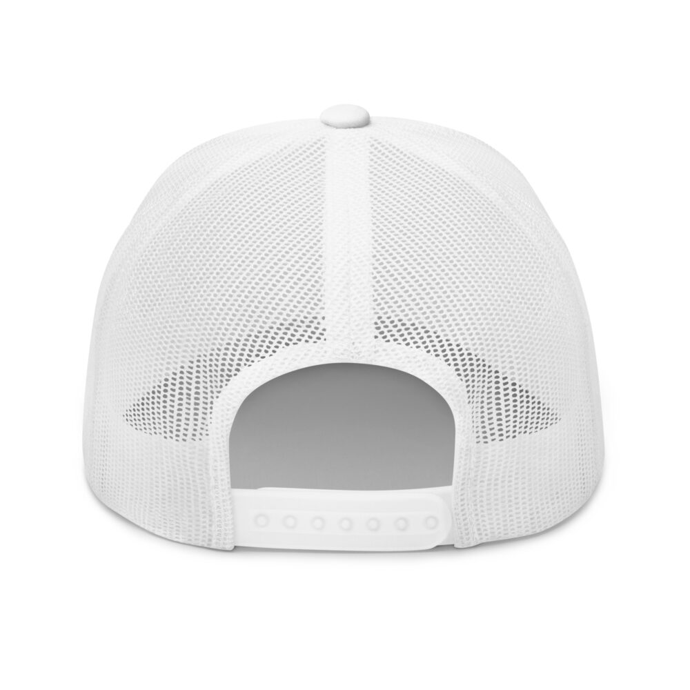 Dink Master Pickleball Hat (flamingo & gray letters) – White Snap Back Mesh Pickleball Hat/Cap - Image 2